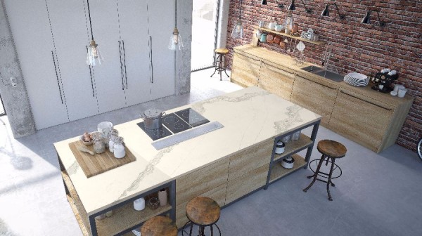 3d rendering of Modern Design Kitchen Interior